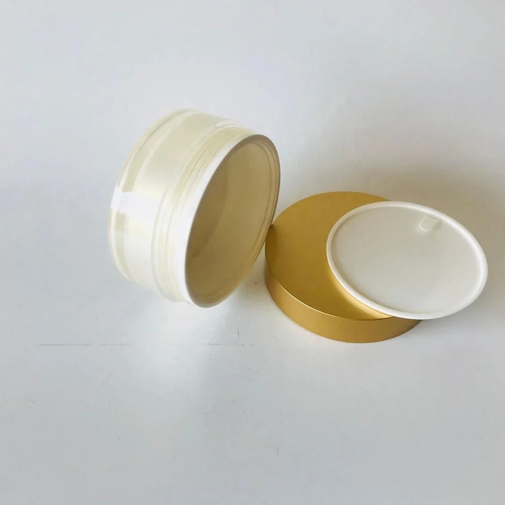 luxury cosmetic packing jar 200g  acrylic cream container  frosted plastic jars 100ml face mask jar
