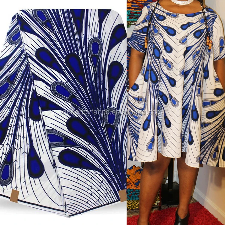 
Queency 6 Yard 2018 Hot Wholesale Africa Print Wax Cotton Ankara Fabric 