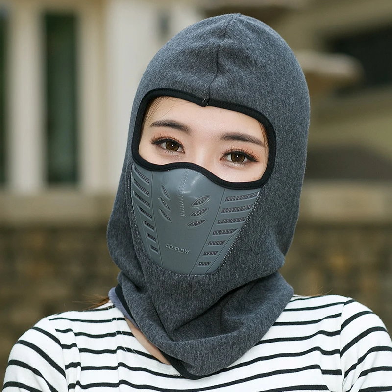 Dust Proof Anti Wind Bike Balaclavas Mask Winter Warm Wool Full Face Scarf Couples Riding Face Mask Cycling Cashmere One Size