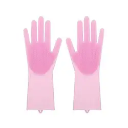 Silicone Dishwashing Gloves Silicone gloves with Scrubber