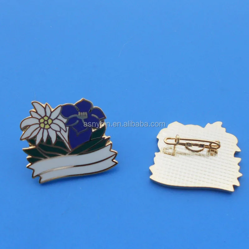 
 Красивая индивидуализированная булавка для лацкана в форме цветка edelweiss для Австрия  