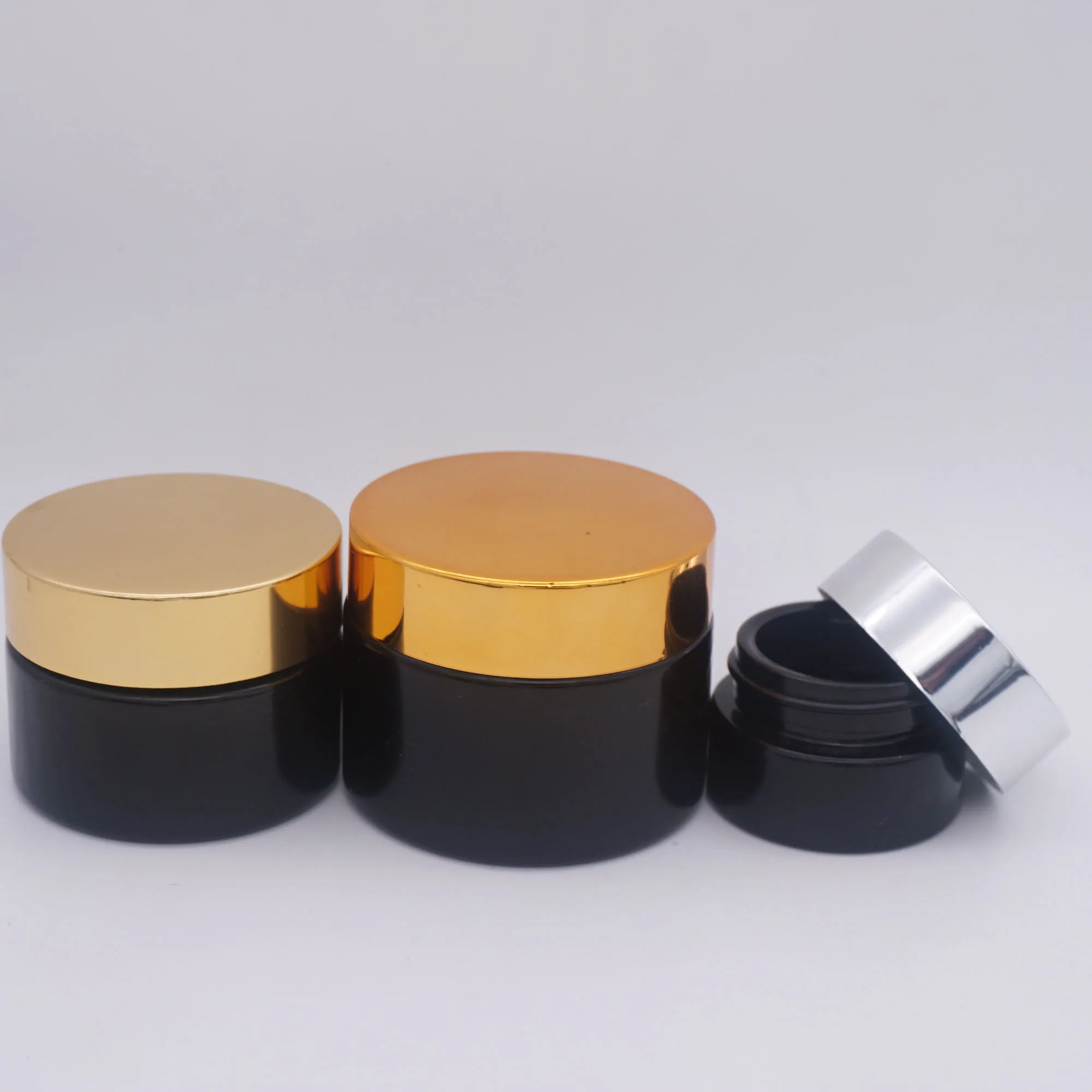 УФ стекло фиолетовый 4 унции стеклянные косметические банки