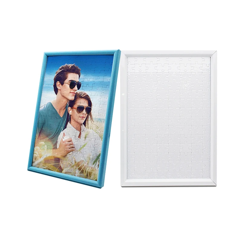 Heat Transfer Printing Jigsaw Photo Frame high quality sublimation jigsaw puzzle blank puzzle small jigsaw puzzles Plastic Frame