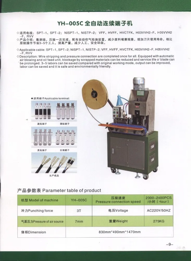 cable and plug production line machines