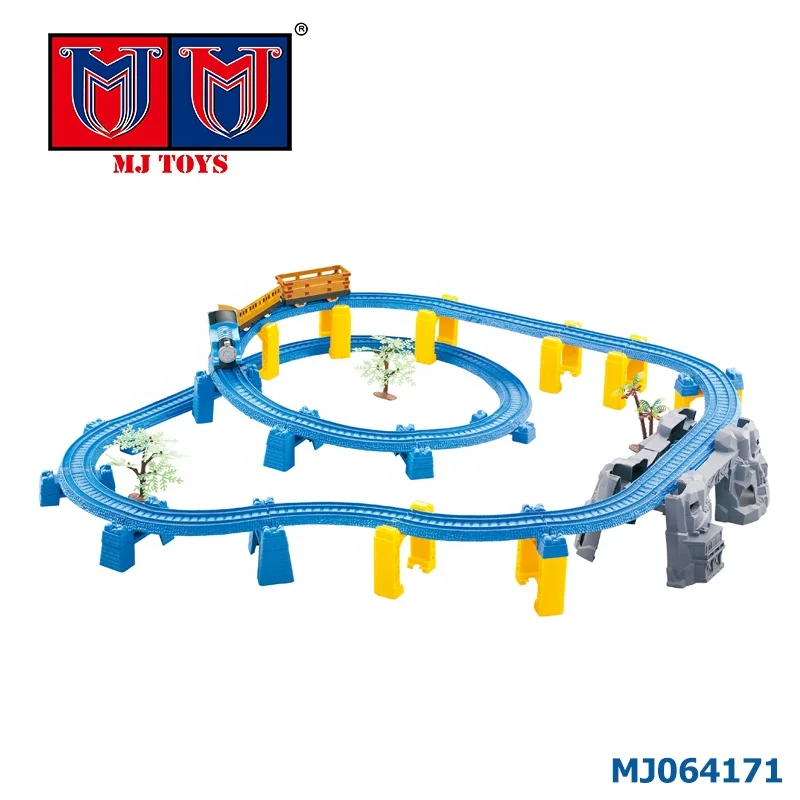 Self-assembly kids diy electric train track toy for funny games