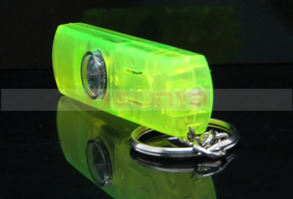 Colorful Flashing LED Light Camping Hiking Survival Whistle Lights With Compass
