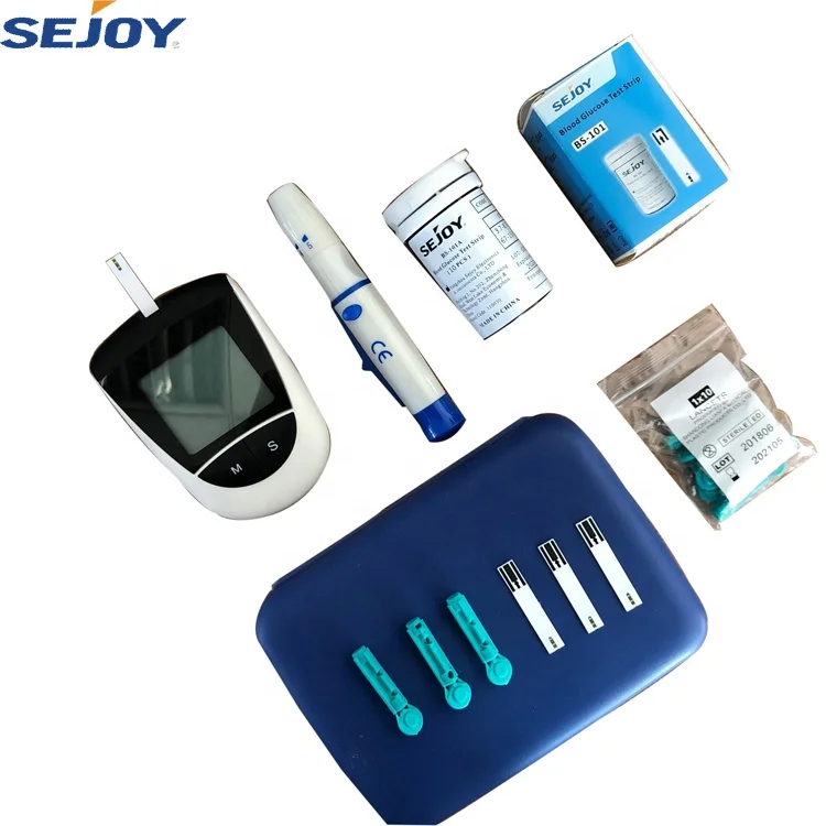 Blood Glucose Monitoring System Test Strips Digital Quick Check Glucometer