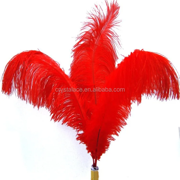 Best quality South Africa ostrich feather red 40-45cm