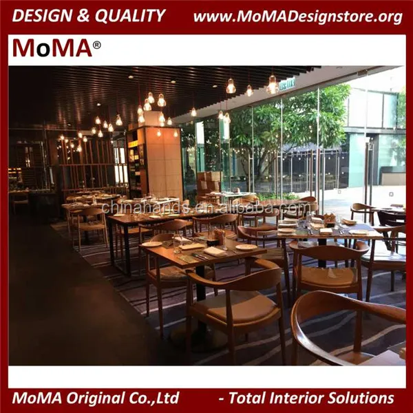 Hot Selling  Professional Commercial Restaurant Furniture Wooden Restaurant Dining Set