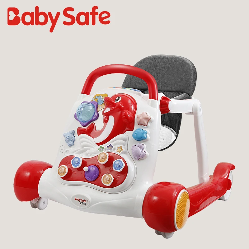  Пластиковая музыкальная игрушка большого размера многофункциональный уникальный детский ходунок
