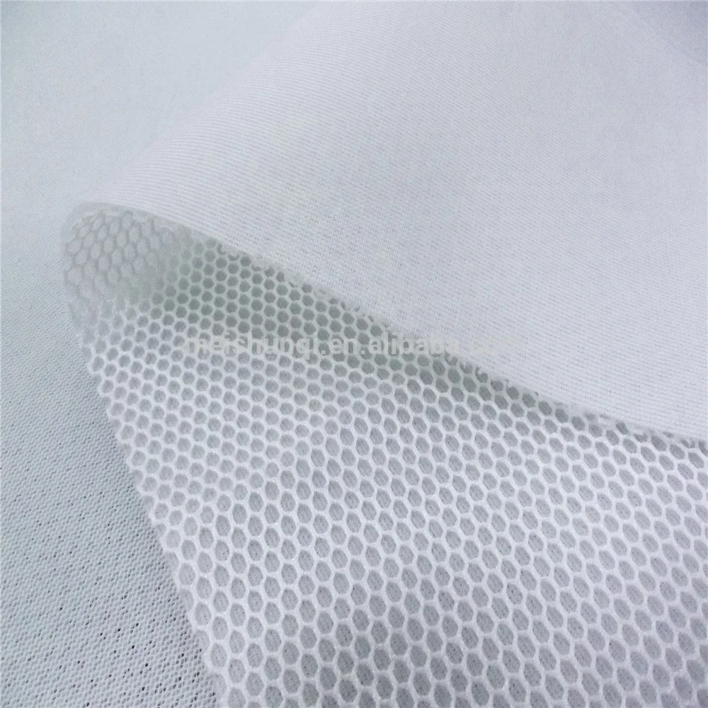 100% Polyester Honeycomb 3d Air Spacer Sandwich Mesh Fabric