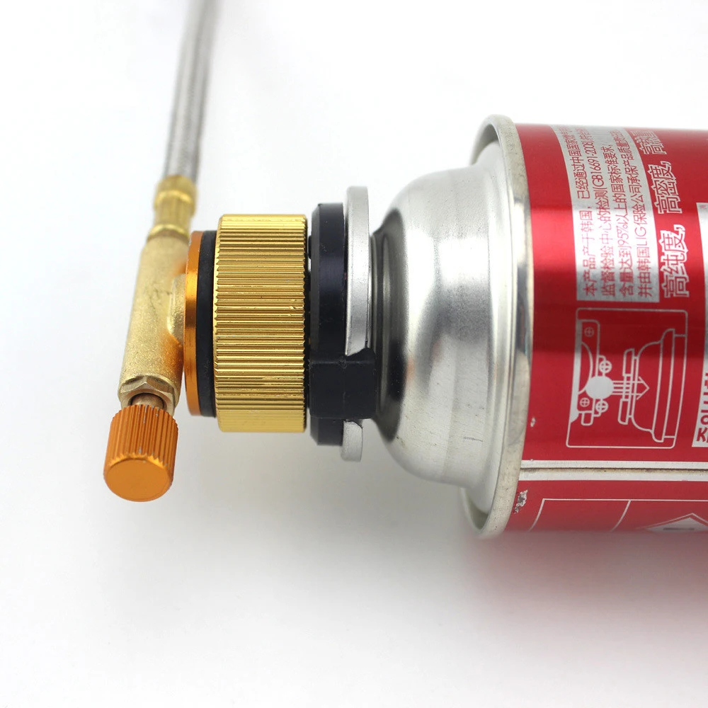 
Outdoor Camping Hiking Stove Burner Adaptor Split Type Furnace Converter Connector Auto-off Gas Cartridge Tank cylinder Adapter 