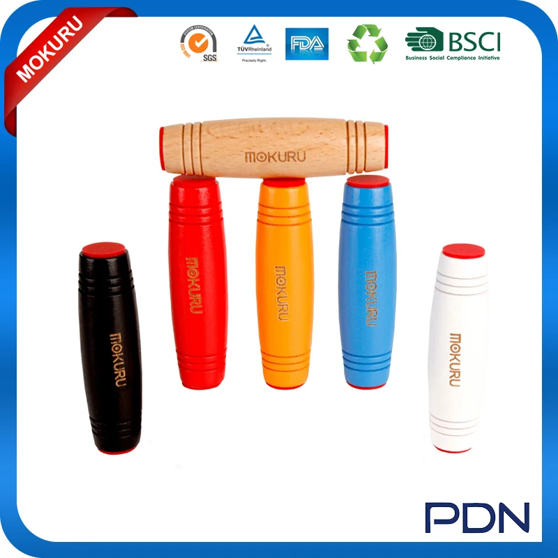 Wood mokuru rollver toy Fidget Stick Kururin Table Top Desk Skill-Based Fidget Spinner Toy