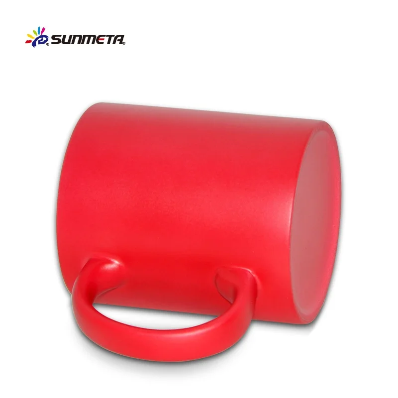 Sunmeta 11oz sublimation ceramic magic mug full color change mug for sublimation