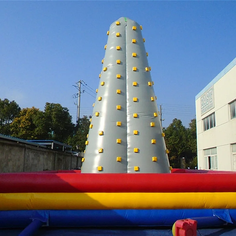 High quality outdoor playground equipment inflatable climbing wall for amusement park