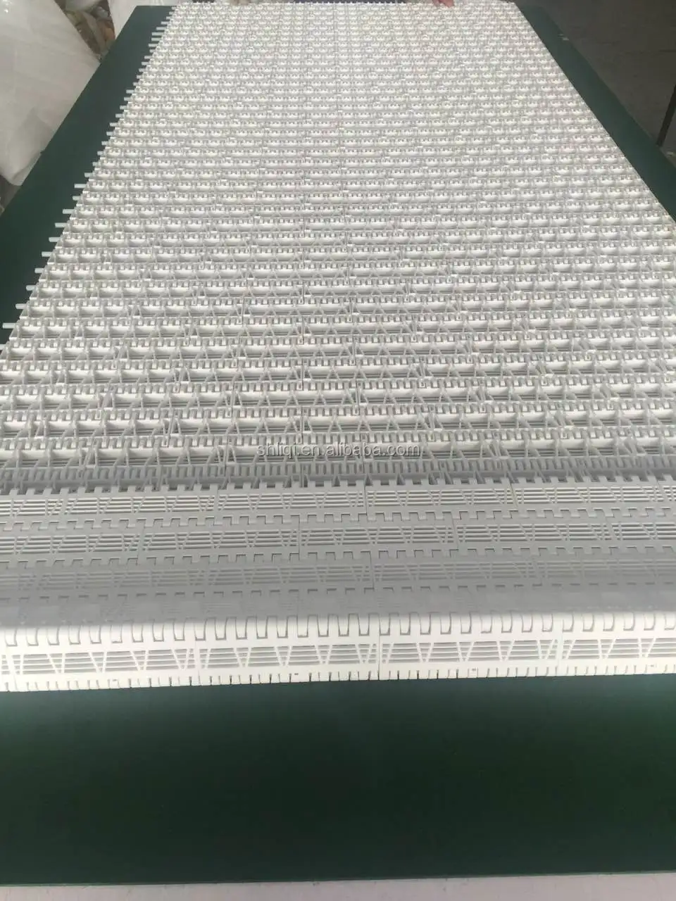 plastic chain conveyor belt Food grade PP material flat top plastic modular belt for conveyor machine