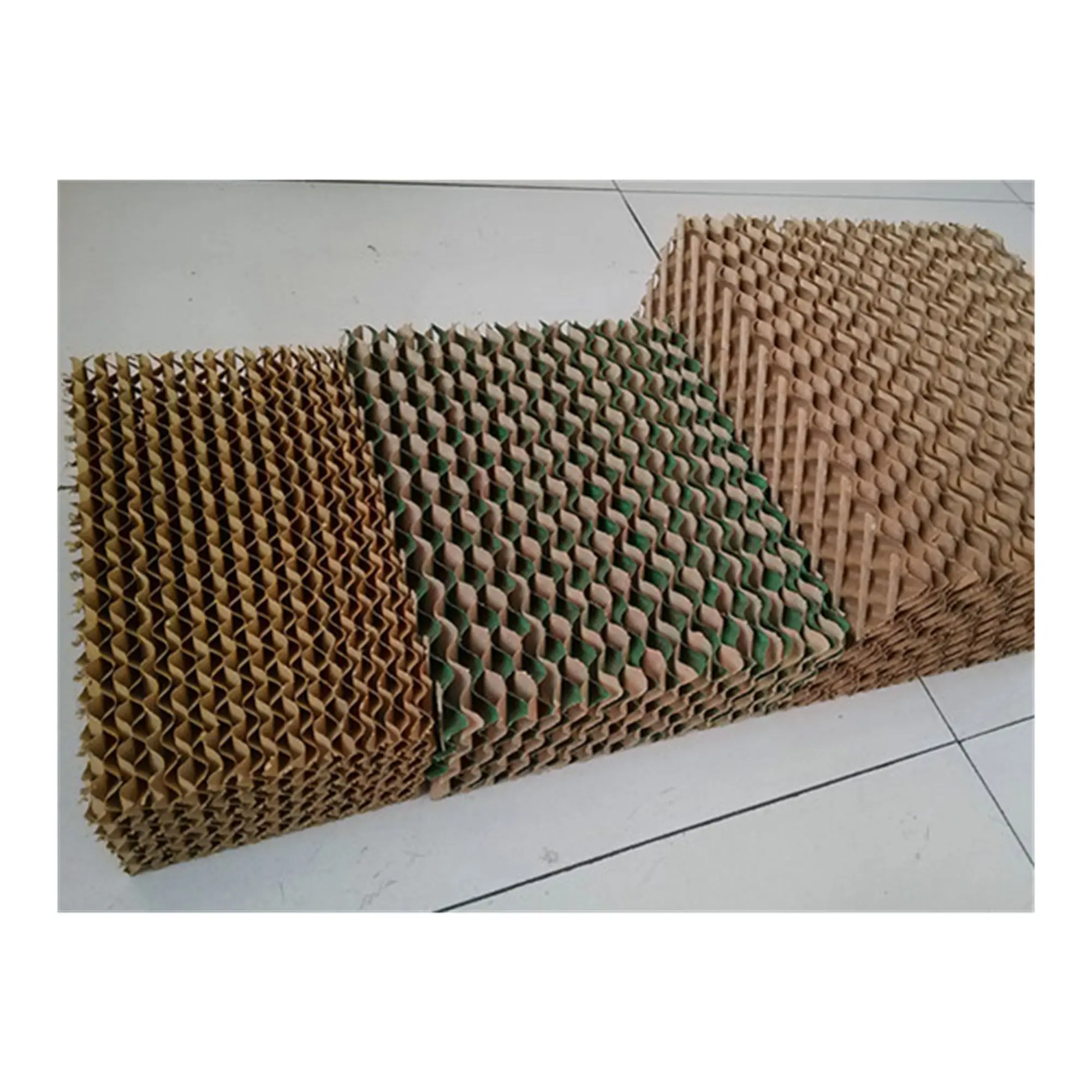 Industrial Plastic Greenhouse Bright Color Evaporative Cooling Pad