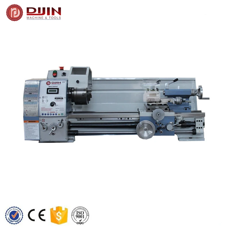 mini tour metal BHC290VF spindle bore 38mm AC motor 1.1KW inverter control DIJIN brand