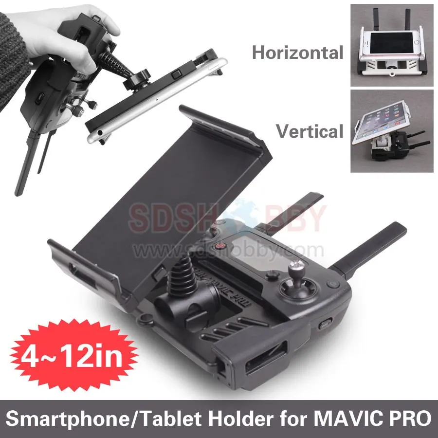 4-12in телефона Tablet держатель пульт дистанционного управления расширенный держатель кронштейн для DJI искры и Mavic Pro