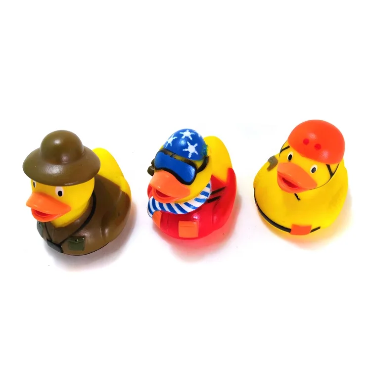Profession novelty rubber duck with sunglasses police duck shower