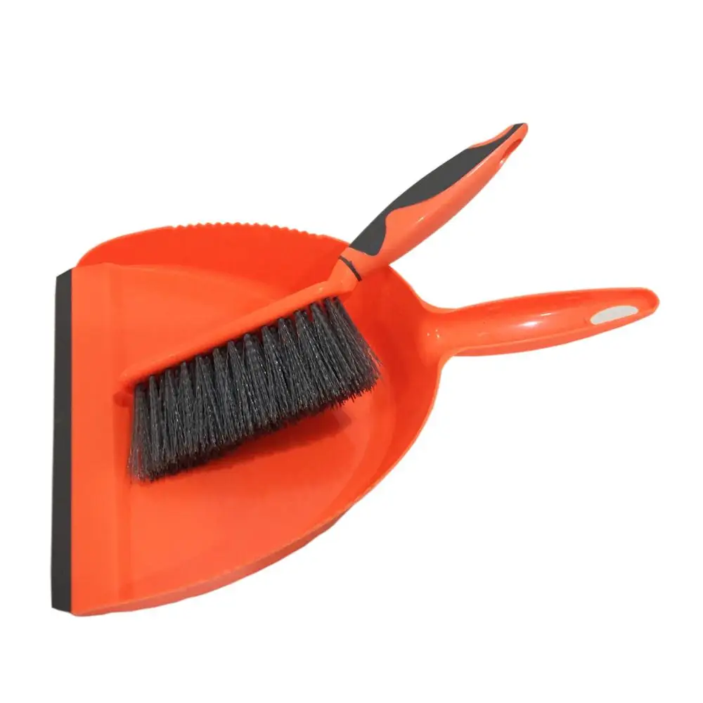 dustpan and brush set with small cleaning brush