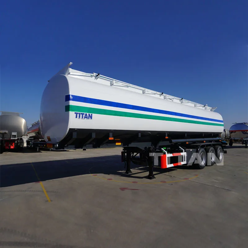 Good price carbon steel 36cbm 36000 l diesel fuel trailer tanker 38000 liters 45,000 liter volume storage trailer water tank