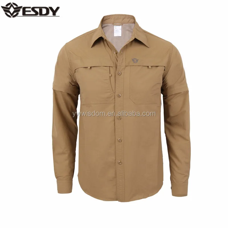 ESDY  Solid Color China Uniform Casual Daily Combat Shirt Wholesale
