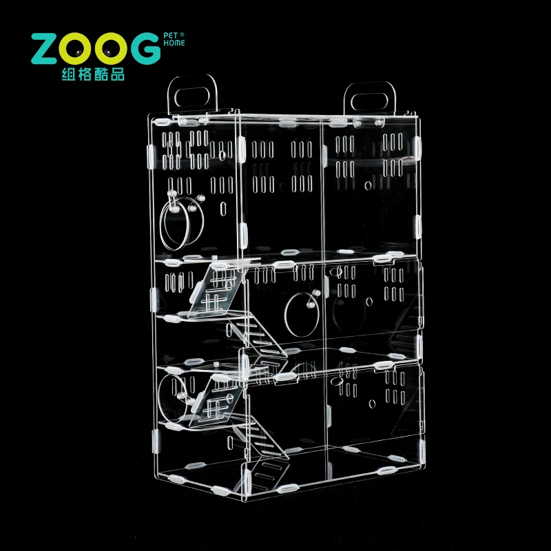 wholesale custom clear acrylic hamster cage
