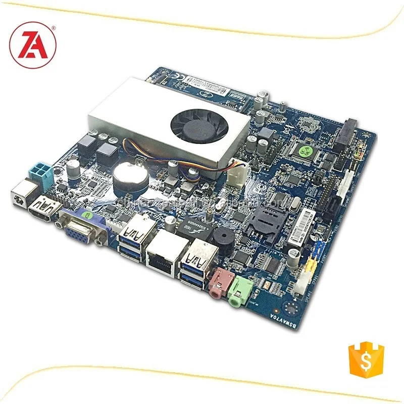 Intel Celeron N3150 MINI ITX DDR3 memory Motherboard ZA-3150AC1 support VGA/HD/LVDS Display fo rtouchscreen kiosk
