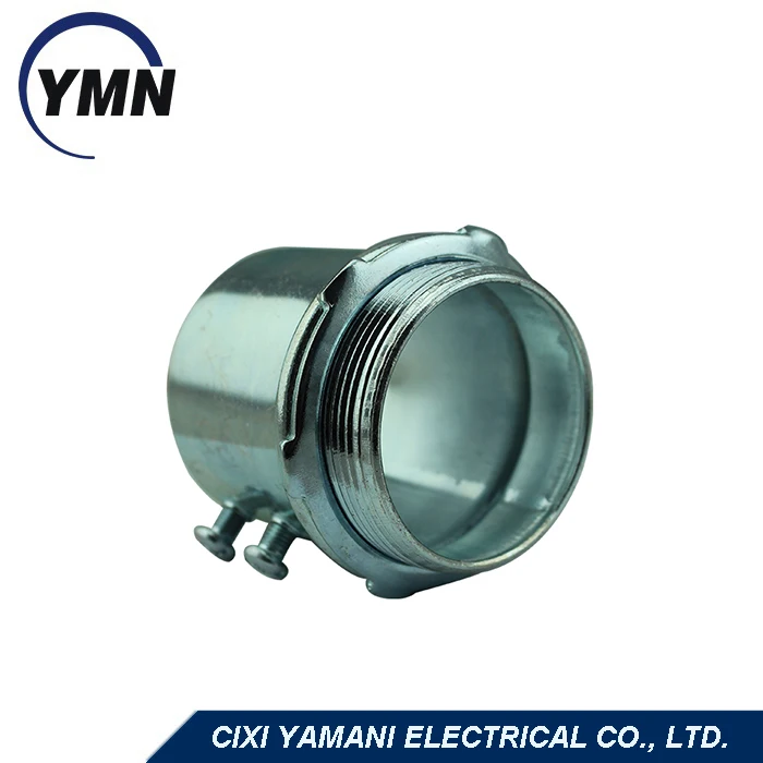 3 1/2 Inch EMT Connector Zinc Plated Steel