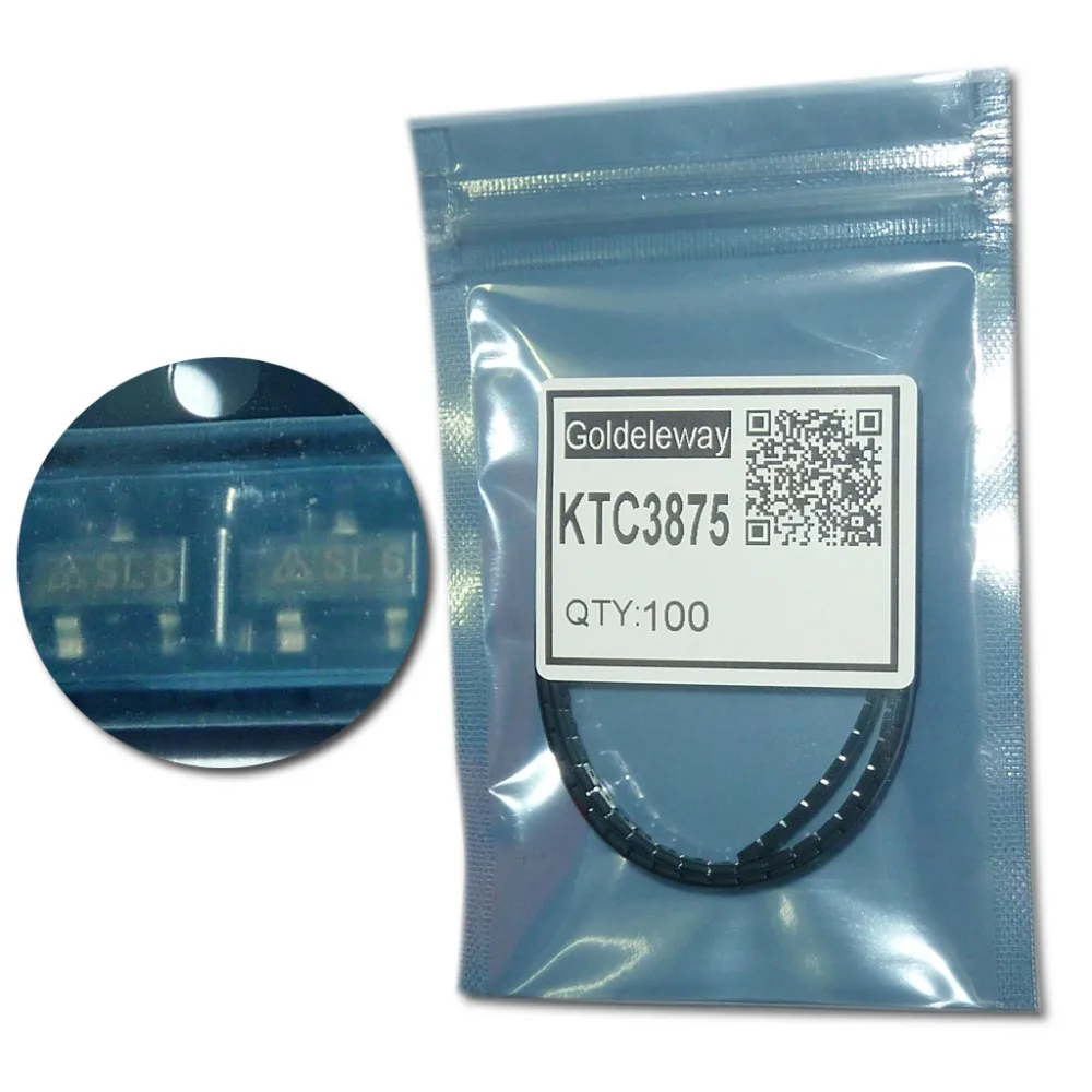 KTC3875 NPN Транзисторы 60 В 150mA/0.15A 80 МГц 350 ~ 700 мв/0.25 SOT-23 SL6 переключатель