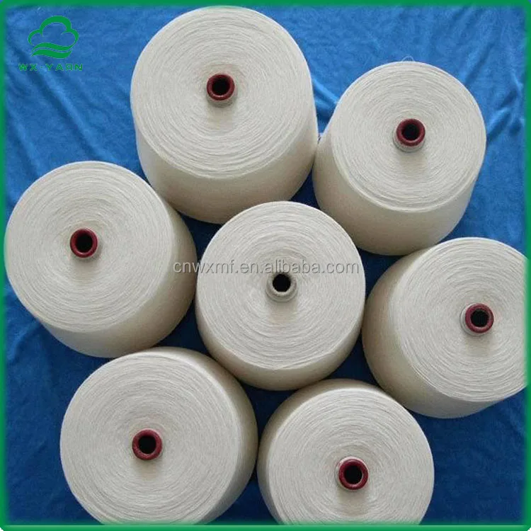 Неотбеленные белая регенерируется / утилизация хлопчатобумажной пряжи