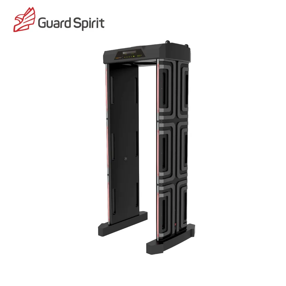 6 / 18 Zones Convert 100people / minute portable walk-through metal detector 33 zones