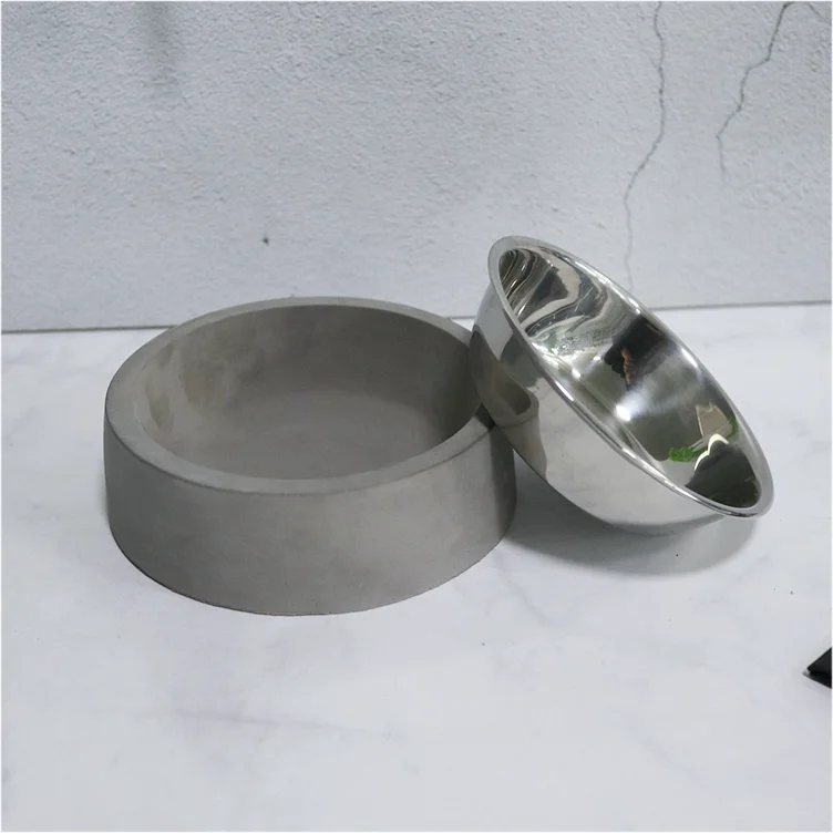 wholesale metal & cement concrete dog food bowl,bowl pet bowl for dog