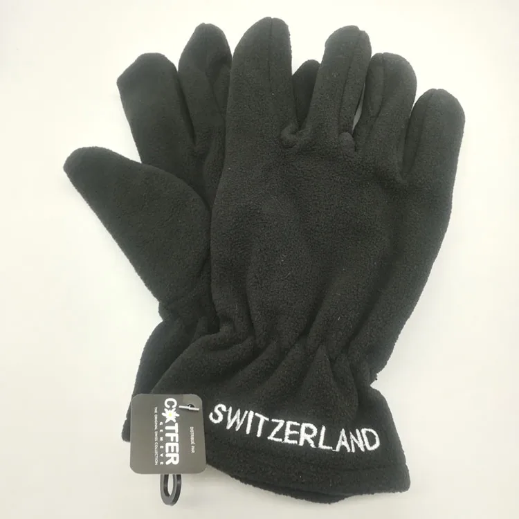 
Fashion Warm Winter Monolayer Polar Fleece Gloves for adults 