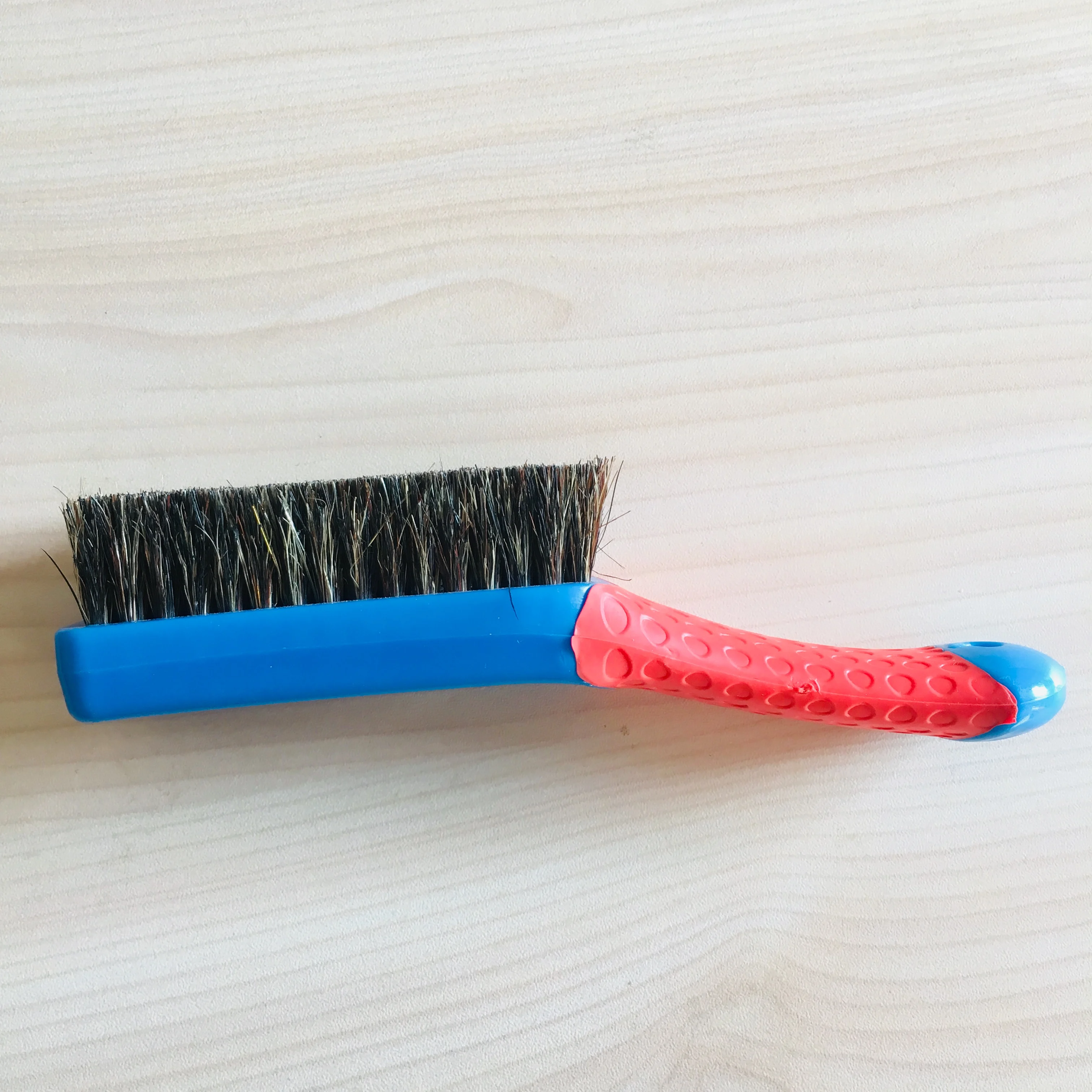 fast shipping best climbing brushes walnut wood dry clean brush with rubber handle