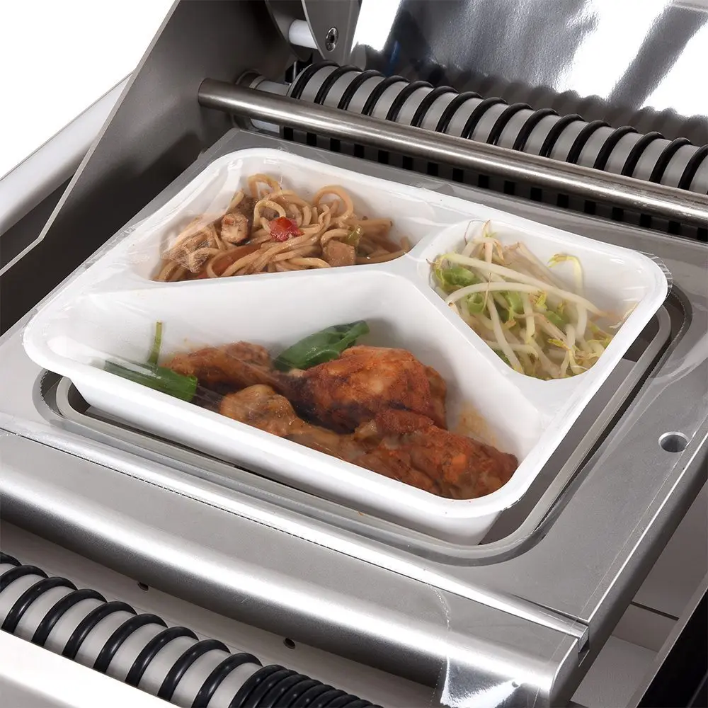 Semi Automatic Cup Tray Food Plastic Box Sealing Machine