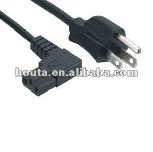 US TYPE NEMA 5-15P Plug / IEC C13 CONNECTOR (RIGHT ANGLE)