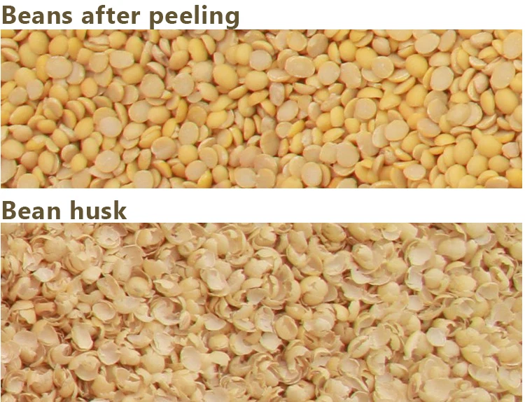 ZX-DL beans lentils mung beans peeling hulling and splitting machine  split peas soybean dehulling shelling peeling machine