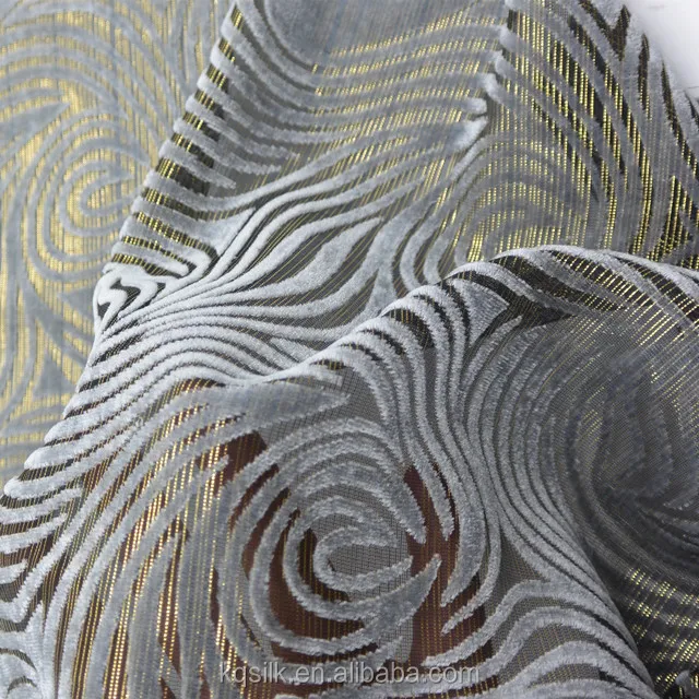 Новая модная однотонная/однотонная блестящая шелковая люрекс/Бархатная ткань с металлическим блеском