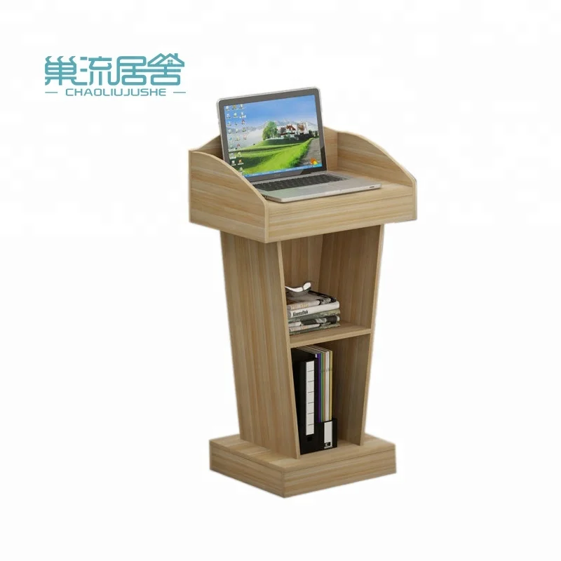 
New design MDF church Wood pulpit rostrum 