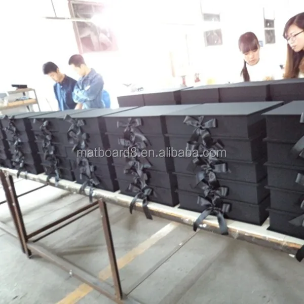 square linen box for a wedding album 320x320mm folio box