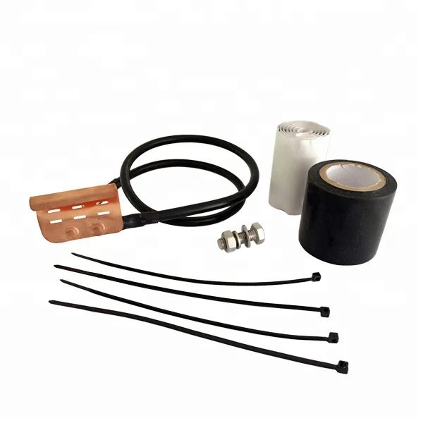 Standard Grounding Kit for 1/4 in and 3/8 in corrugated and braided coaxial cable and elliptical waveguide 240 and 380