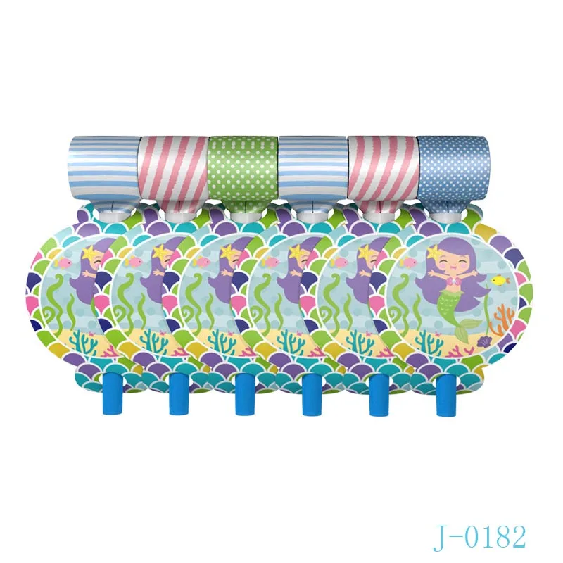 Тарелка Русалочка для дня рождения, украшения для вечеринки, принадлежности для вечеринки с маленькой русалочкой