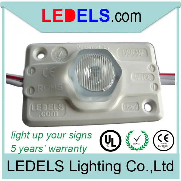 
1.6w 12v 120lm side lighting Nichia led outdoor module 