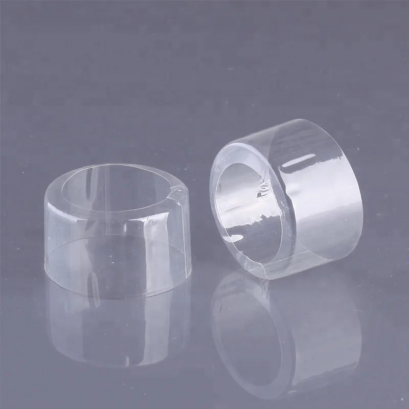 Transparent prefabricated heat shrinkable tape with pvc shrink film