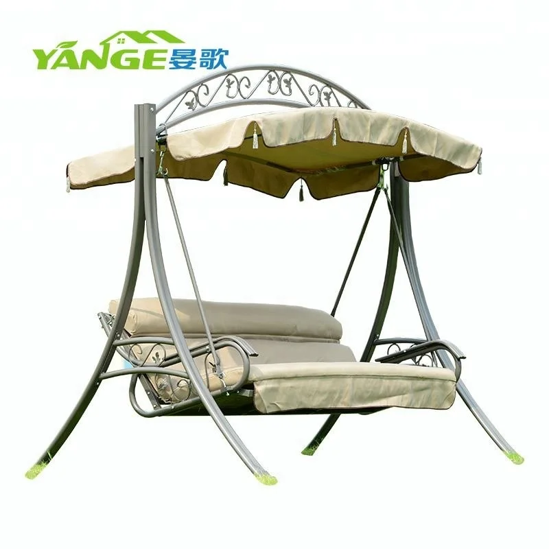 Modern furniture miami patio cane swing chair with cushions