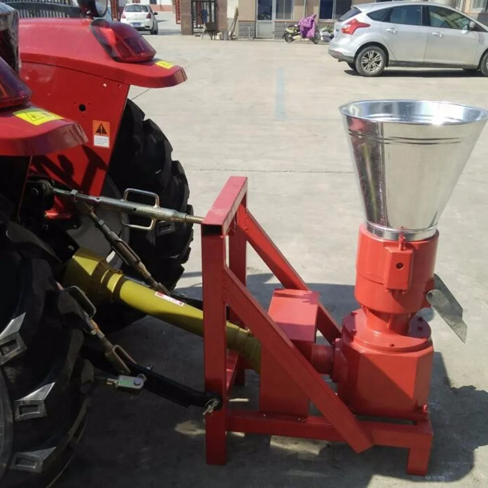 outdoor use PTO beech wood sawdust pellet machine without motor
