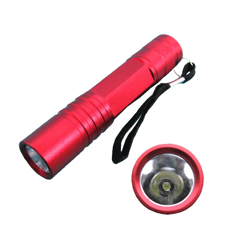 
Factory wholesale promotional aluminum pocket led flashlight torch light in 1xAA dry battery 