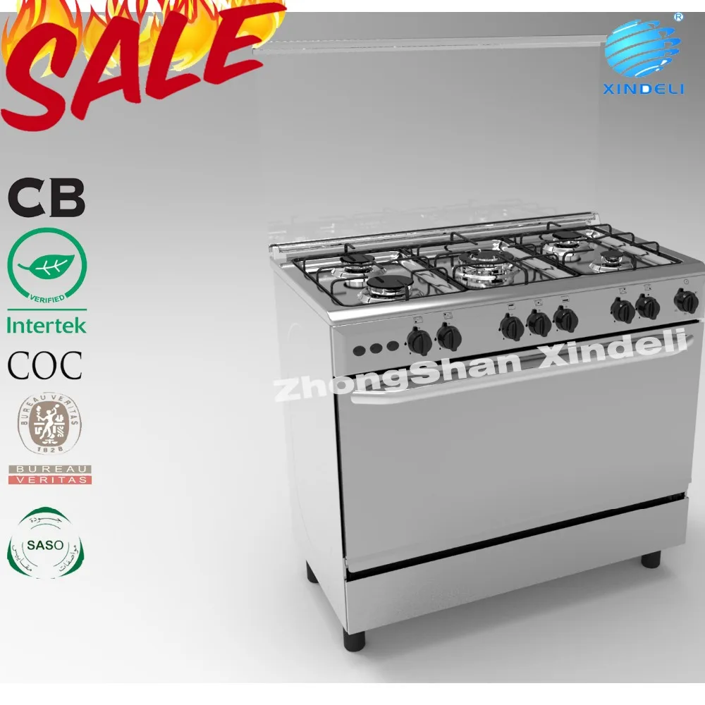 90*50cm home used free standing gas oven/gas microwave ovens electric ovens with coated glass